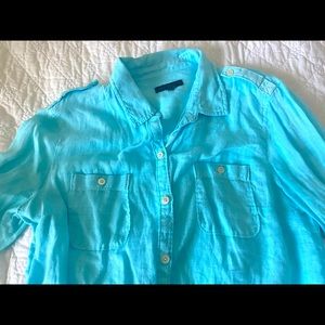 Martin + OSA 100% linen shirt. Size 8. EUC.